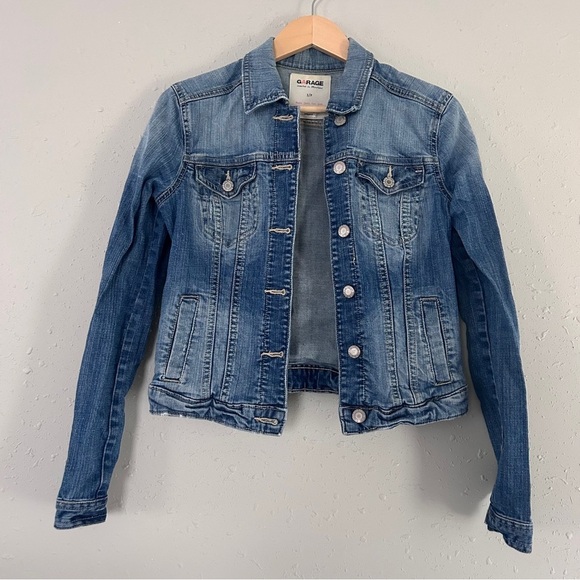 Garage Denim Blue Jean Women's Jacket Casual Spring Small - Picture 1 of 6